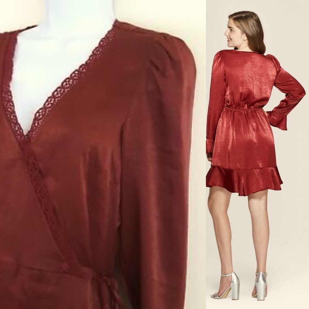 Silky wrap dress